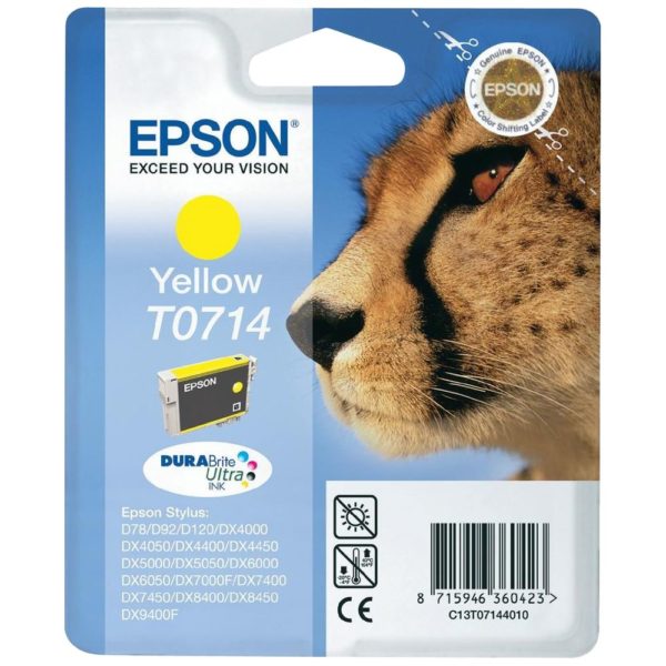 Cartouche d'encre EPSON T0714 YELLOW (C13T071440)