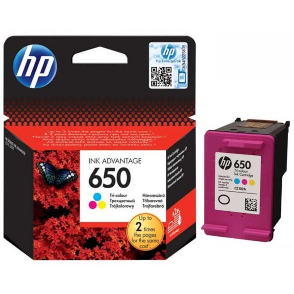 Cartouche HP 650 COULEUR (CZ102AE)