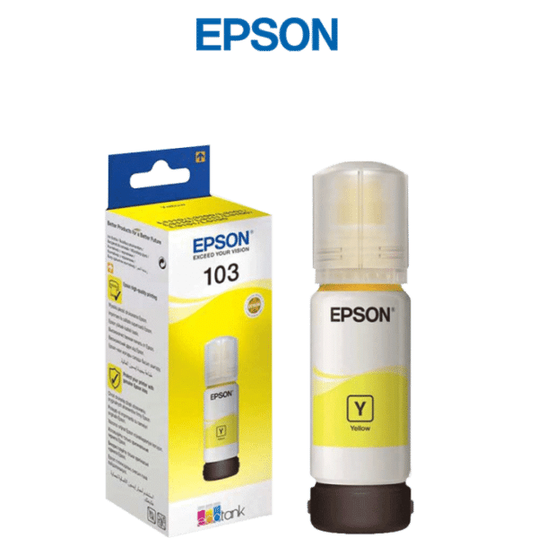 Bouteille d'encre original EPSON ECOTANK 103 - YELLOW (c13t00s14a)