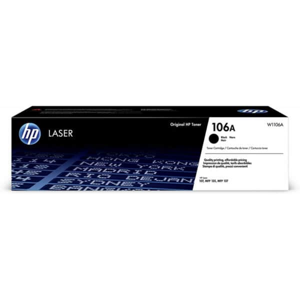 CARTOUCHE DE TONER LASER AUTHENTIQUE HP 106A NOIR